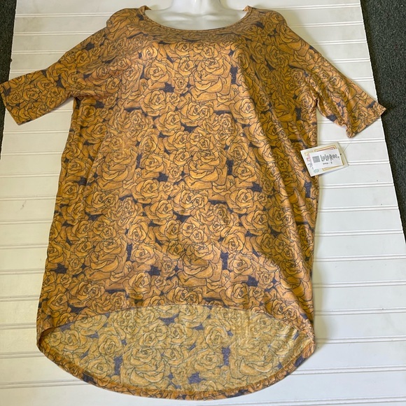 LulaRoe Muted Floral Irma Tunic Top-0919-2 - Picture 9 of 10